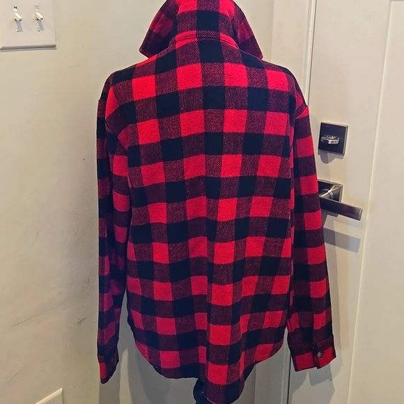 Simply Southern Red and Black Plaid Jacket - Picture 3 of 5